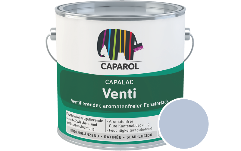 Caparol Capalac Venti Fensterlack 2,5L Lack / Getönt im Farbton Saphir 115