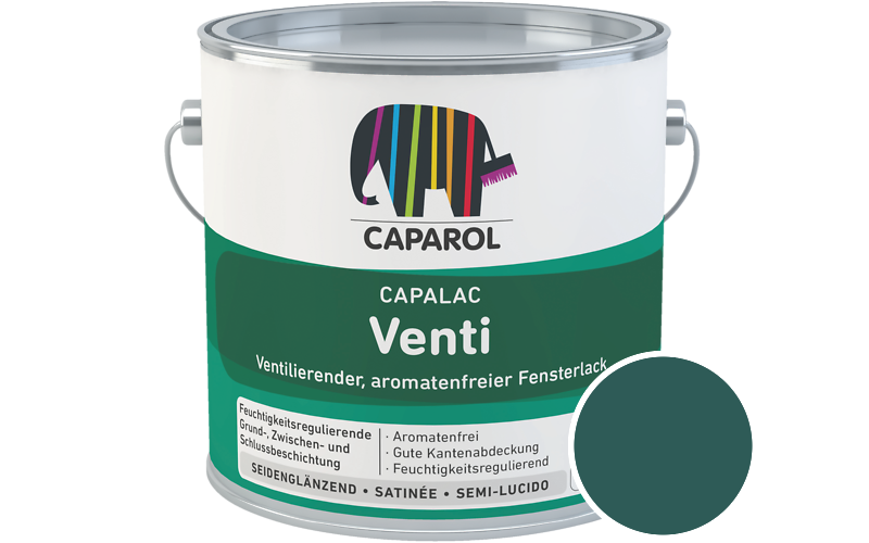 Caparol Capalac Venti Fensterlack 2,5L Lack / Getönt im Farbton Sardinien 0