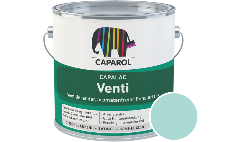 Caparol Capalac Venti Fensterlack 2,5L Lack / Getnt im Farbton Sardinien 15