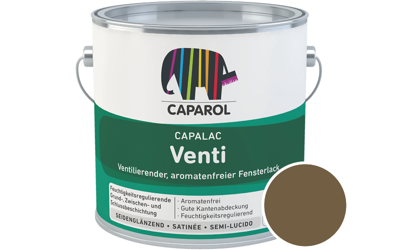 Caparol Capalac Venti Fensterlack 2,5L Lack / Getnt im Farbton Savanne 0