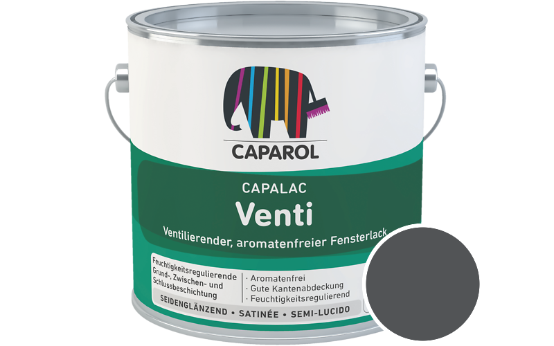 Caparol Capalac Venti Fensterlack 2,5L Lack / Getönt im Farbton Venato 10