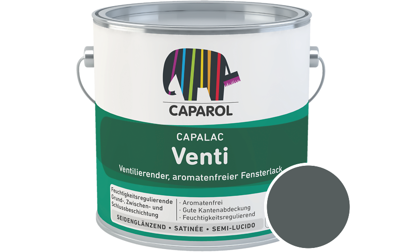 Caparol Capalac Venti Fensterlack 2,5L Lack / Getnt im Farbton Verona 35