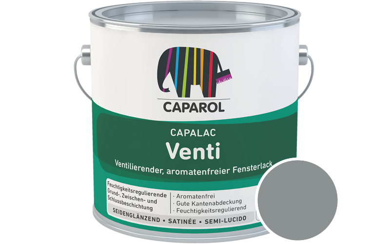 Caparol Capalac Venti Fensterlack 2,5L Lack / Getönt im Farbton Verona 40