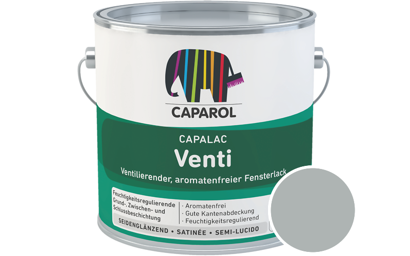 Caparol Capalac Venti Fensterlack 2,5L Lack / Getönt im Farbton Verona 45