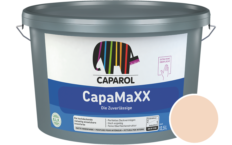Caparol CapaMaXX 2,5L Innenfarbe / Getnt im Farbton Amber 120