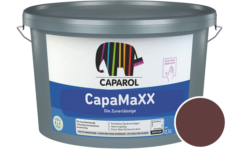 Caparol CapaMaXX 12,5L Innenfarbe / Getnt im Farbton Barolo 35