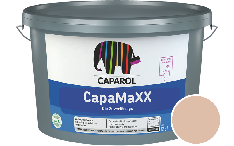Caparol CapaMaXX 2,5L Innenfarbe / Getnt im Farbton Ceramic 50