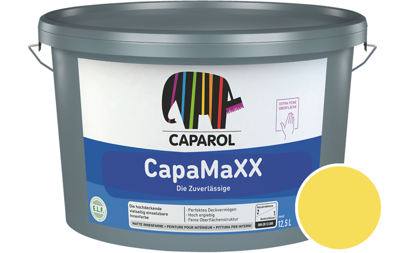 Caparol CapaMaXX 7,5L Innenfarbe / Getnt im Farbton Citrus 105