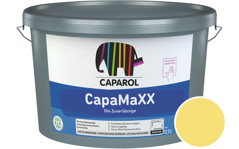 Caparol CapaMaXX 2,5L Innenfarbe / Getnt im Farbton Citrus 110
