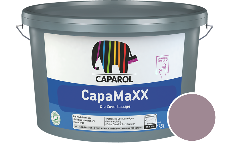 Caparol CapaMaXX 2,5L Innenfarbe / Get�nt im Farbton Clematis 45