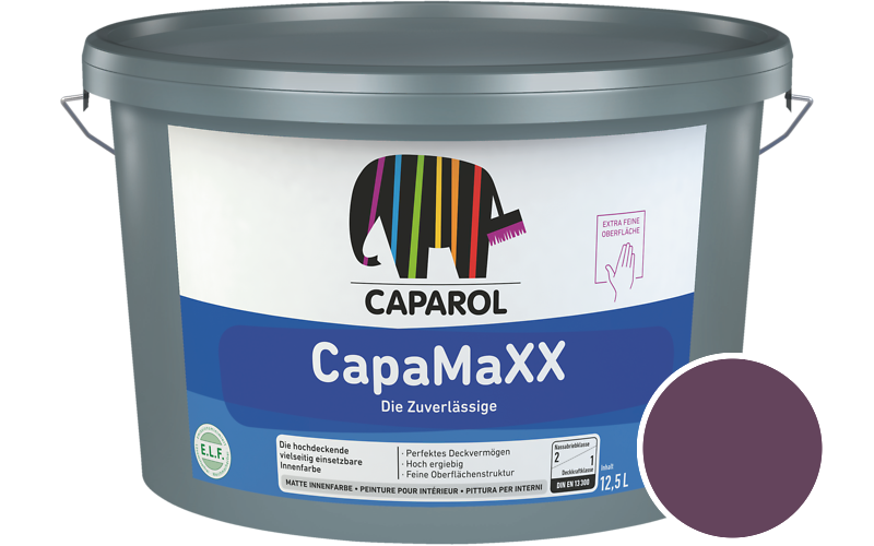 Caparol CapaMaXX 2,5L Innenfarbe / Getnt im Farbton Clematis 65