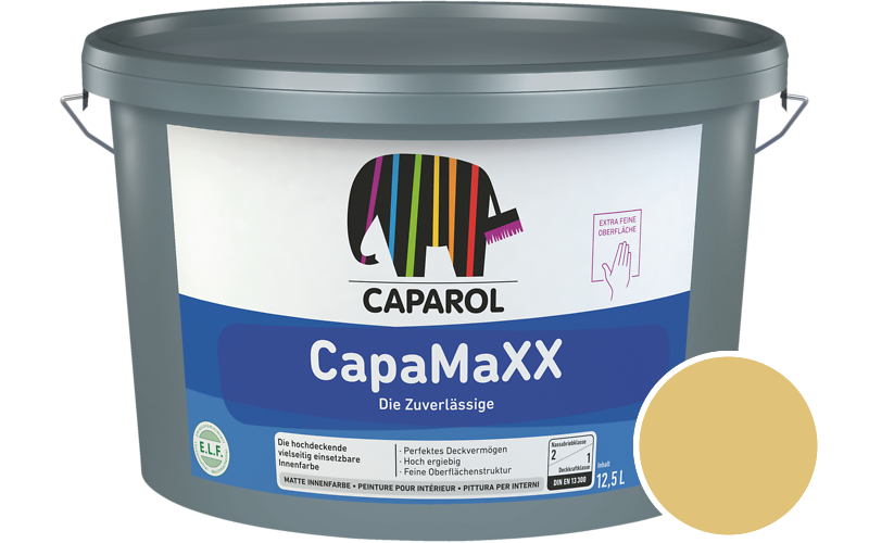 Caparol CapaMaXX 12,5L Innenfarbe / Getnt im Farbton Curry 105