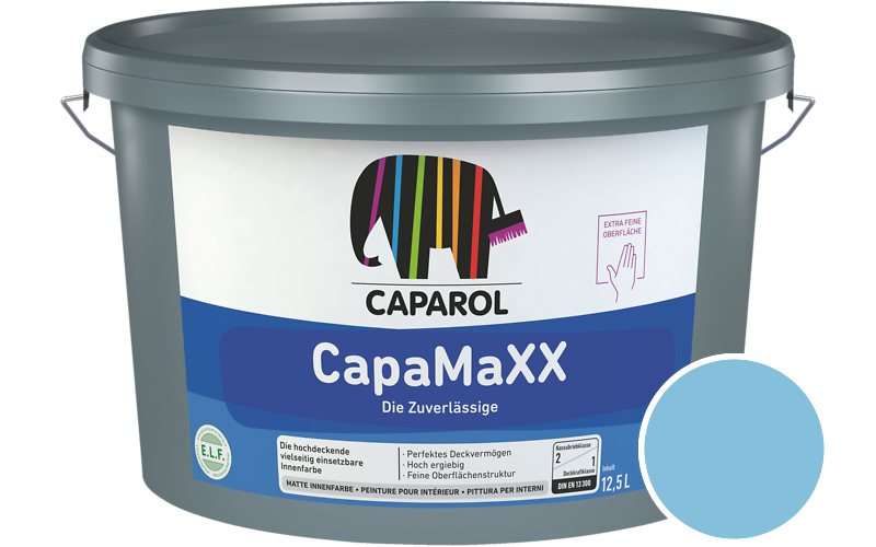 Caparol CapaMaXX 2,5L Innenfarbe / Getnt im Farbton Donau 14