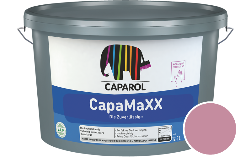 Caparol CapaMaXX 2,5L Innenfarbe / Getnt im Farbton Flamenco 140