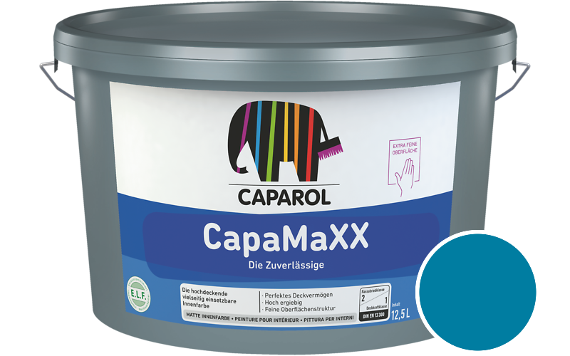 Caparol CapaMaXX 7,5L Innenfarbe / Getnt im Farbton Kobaltblau Asi/syf