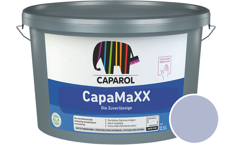 Caparol CapaMaXX 2,5L Innenfarbe / Getnt im Farbton Lavendel 105
