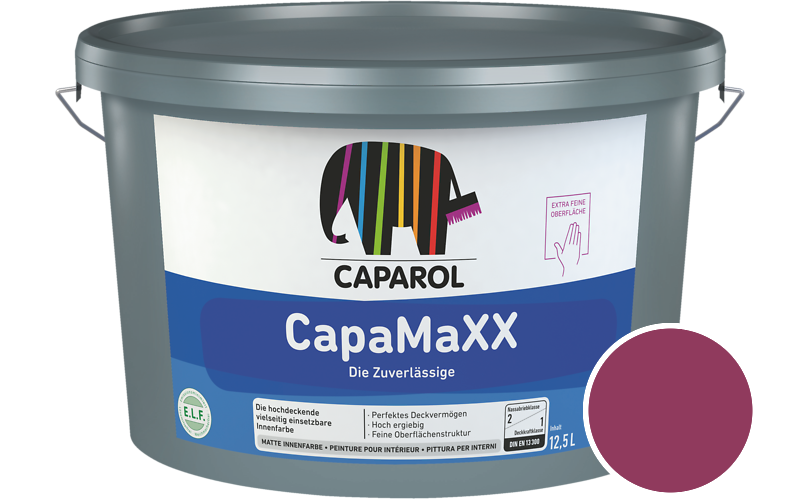 Caparol CapaMaXX 12,5L Innenfarbe / Getnt im Farbton Magenta Ava