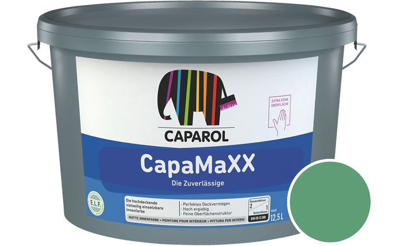 Caparol CapaMaXX 2,5L Innenfarbe / Getnt im Farbton Mint 75