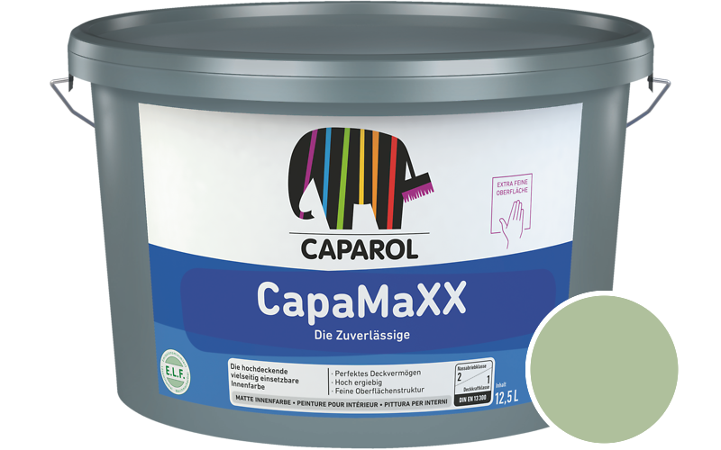 Caparol CapaMaXX 7,5L Innenfarbe / Getnt im Farbton Oase 115