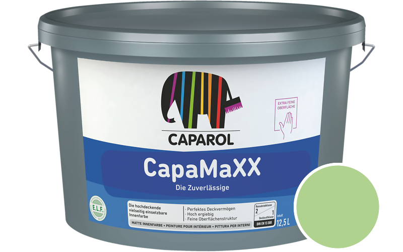 Caparol CapaMaXX 12,5L Innenfarbe / Getnt im Farbton Oase 150