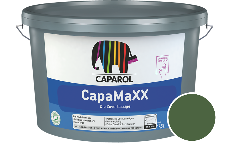 Caparol CapaMaXX 7,5L Innenfarbe / Getnt im Farbton Oase 95