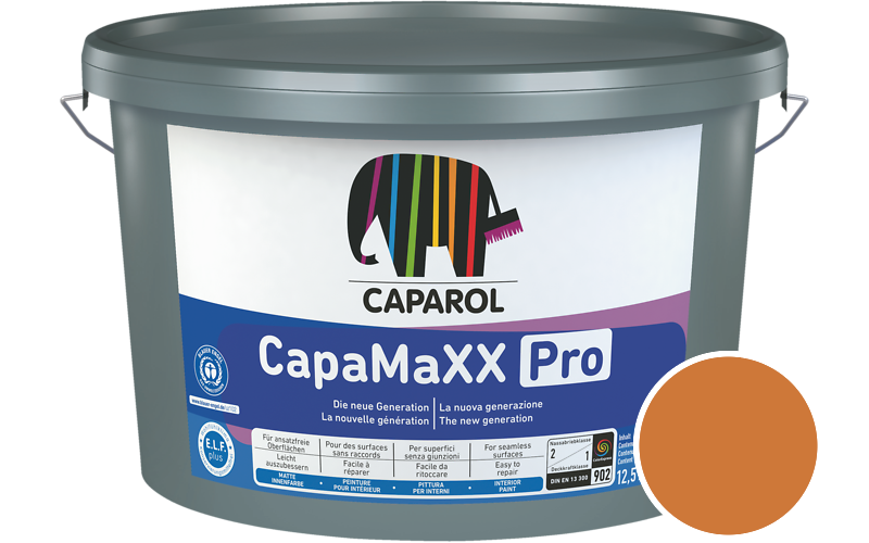 Caparol CapaMaXX Pro 5L Innenfarbe / Get�nt im Farbton Aprikose 0