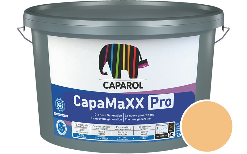 Caparol CapaMaXX Pro 12,5L Innenfarbe / Get�nt im Farbton Aprikose 14