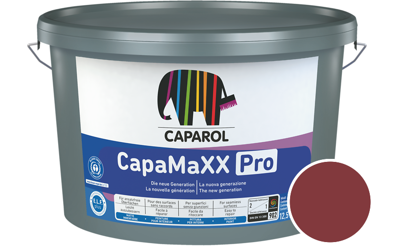 Caparol CapaMaXX Pro 12,5L Innenfarbe / Get�nt im Farbton Barolo 95