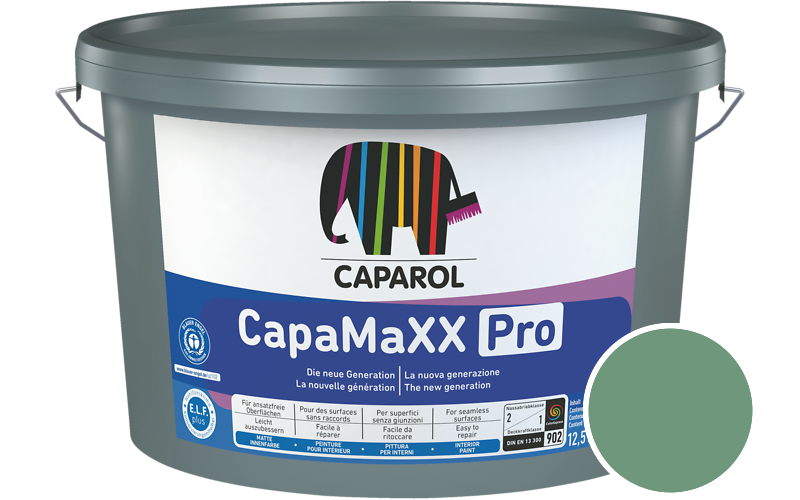 Caparol CapaMaXX Pro 5L Innenfarbe / Get�nt im Farbton Malachit 75