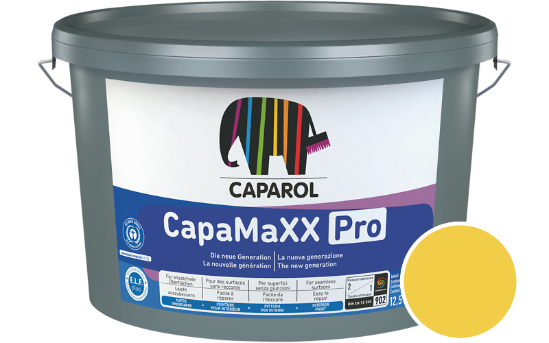 Caparol CapaMaXX Pro 5L Innenfarbe / Get�nt im Farbton RAL 1018 Zinkgelb