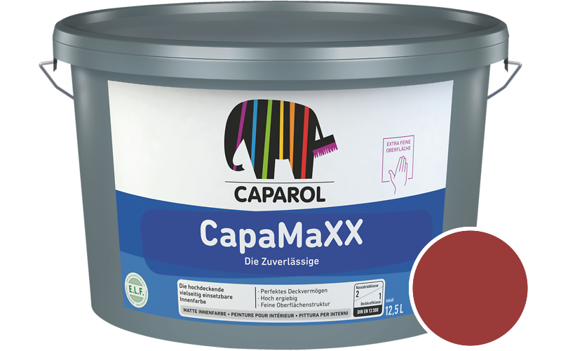 Caparol CapaMaXX 7,5L Innenfarbe / Getnt im Farbton RAL 3001 Signalrot