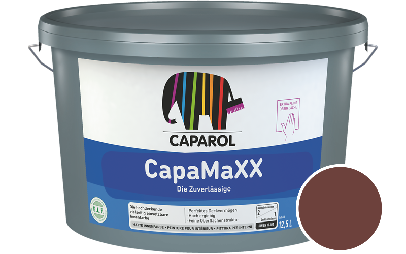 Caparol CapaMaXX 7,5L Innenfarbe / Getnt im Farbton RAL 3009 Oxidrot