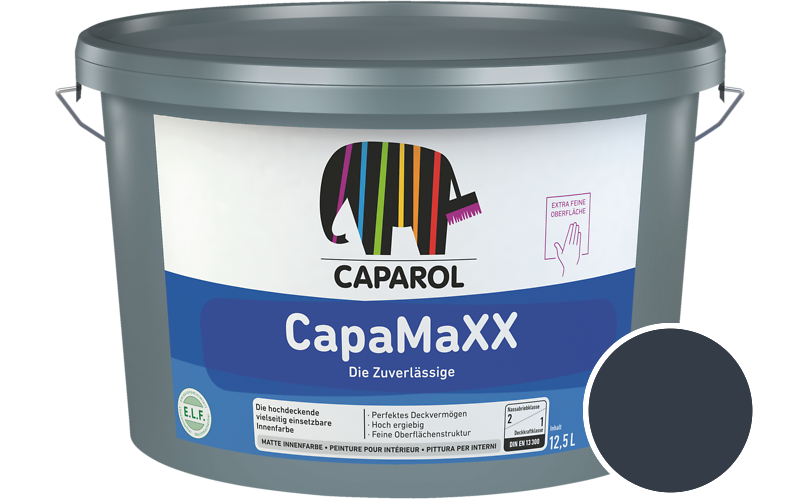Caparol CapaMaXX 12,5L Innenfarbe / Getnt im Farbton RAL 5011 Stahlblau