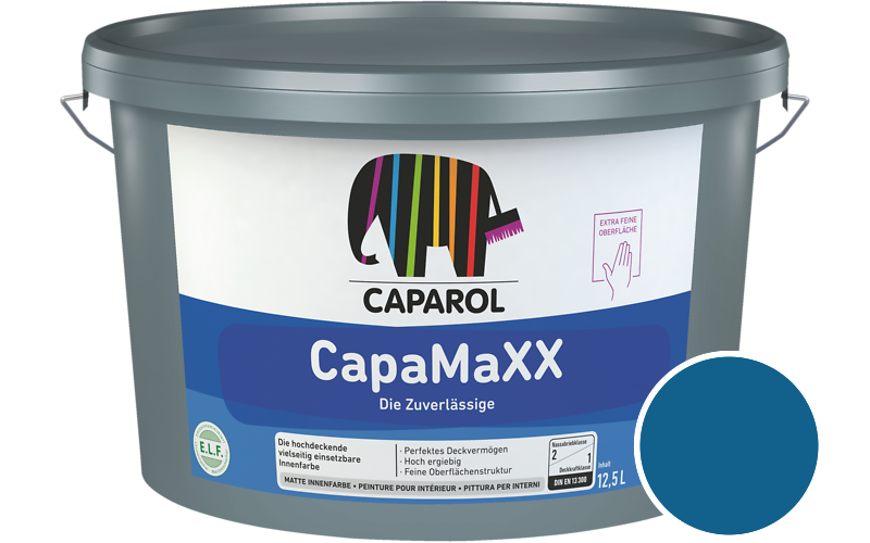 Caparol CapaMaXX 12,5L Innenfarbe / Getnt im Farbton RAL 5017 Verkehrsblau