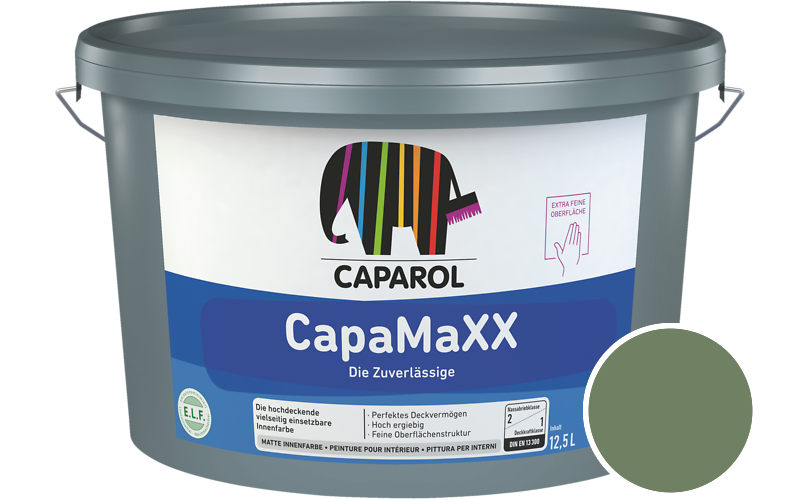 Caparol CapaMaXX 12,5L Innenfarbe / Getnt im Farbton RAL 6011 Resedagrn