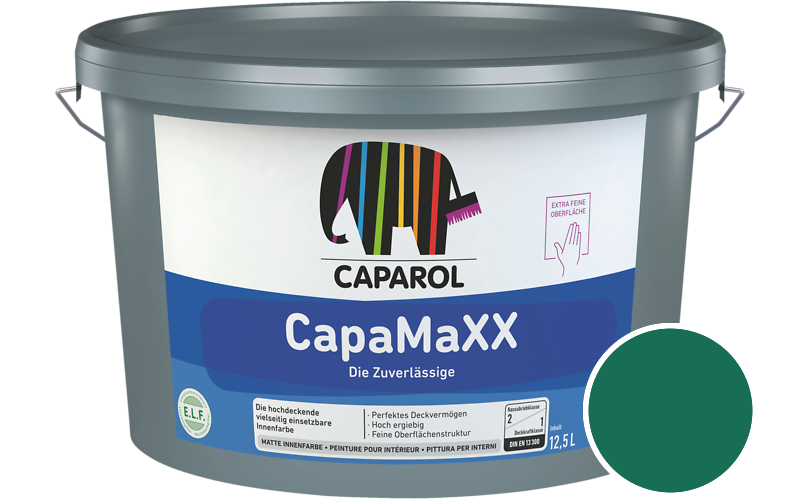 Caparol CapaMaXX 7,5L Innenfarbe / Getnt im Farbton RAL 6016 Tuerkisgrn