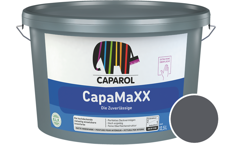 Caparol CapaMaXX 2,5L Innenfarbe / Getnt im Farbton RAL 7015 Schiefergrau