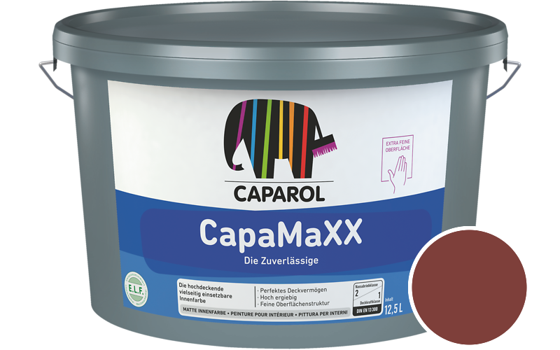Caparol CapaMaXX 7,5L Innenfarbe / Getnt im Farbton Rubin 15