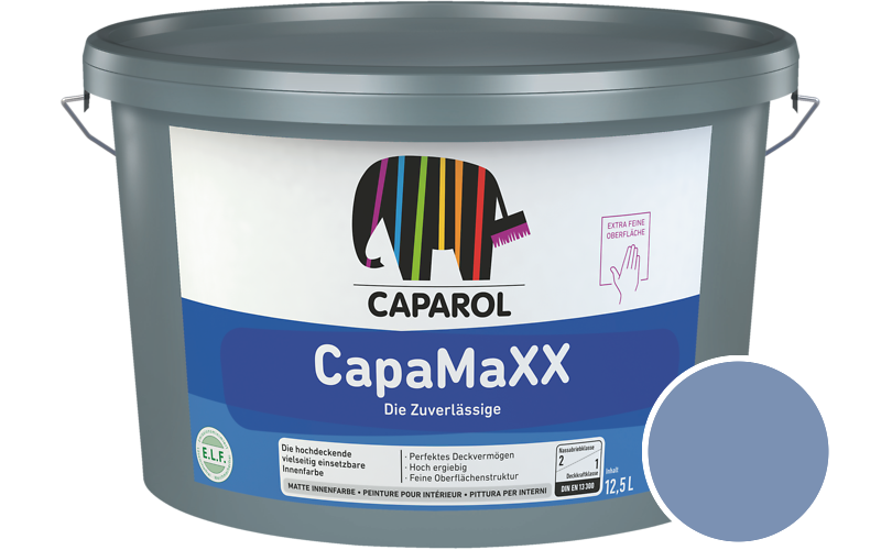 Caparol CapaMaXX 2,5L Innenfarbe / Getnt im Farbton Saphir 105