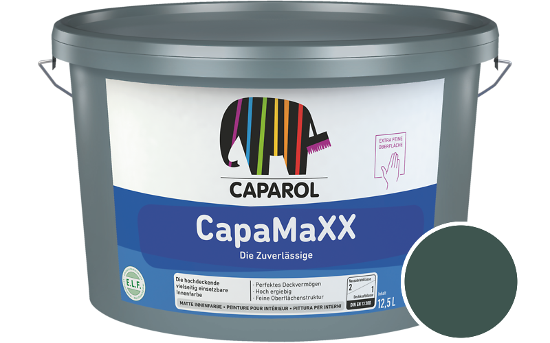 Caparol CapaMaXX 2,5L Innenfarbe / Getnt im Farbton Verdo 25