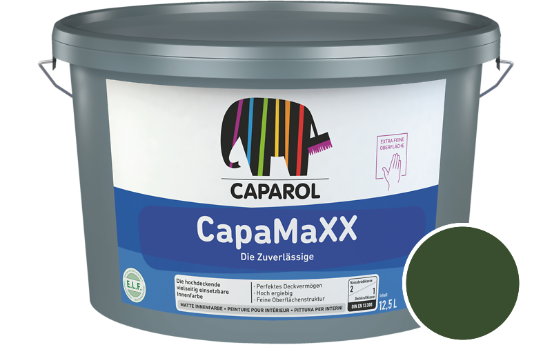 Caparol CapaMaXX 2,5L Innenfarbe / Getnt im Farbton Verdo 5