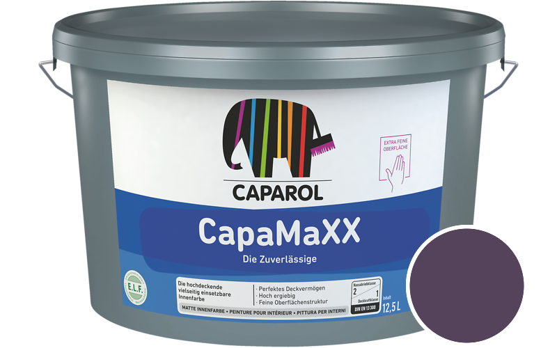 Caparol CapaMaXX 2,5L Innenfarbe / Getnt im Farbton Viola 95