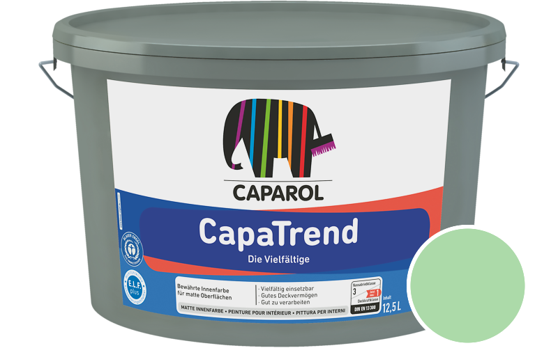 Caparol CapaTrend 7,5L Innenfarbe / Getnt im Farbton Agave 105