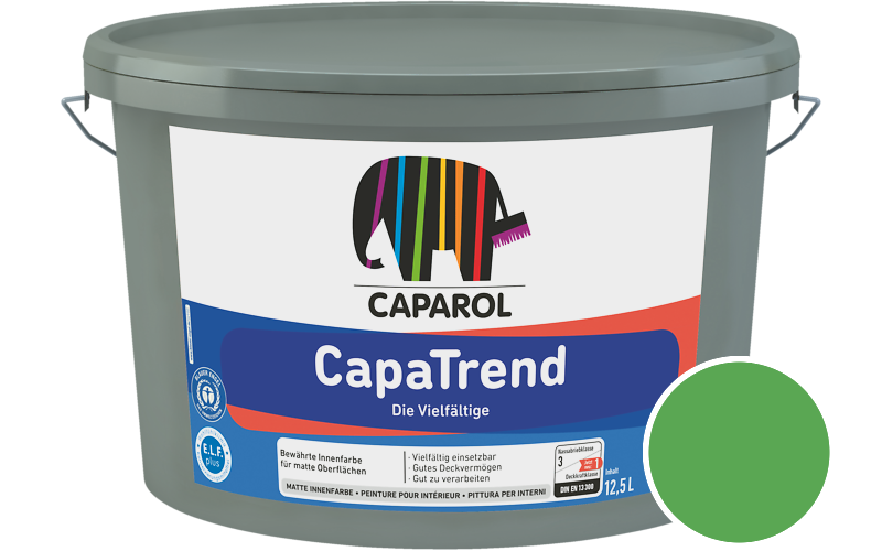 Caparol CapaTrend 7,5L Innenfarbe / Getnt im Farbton Agave 125