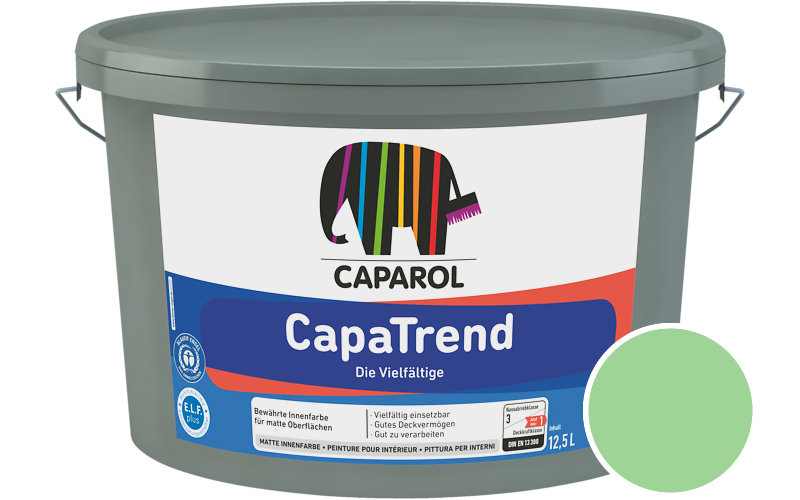 Caparol CapaTrend 12,5L Innenfarbe / Getnt im Farbton Agave 145