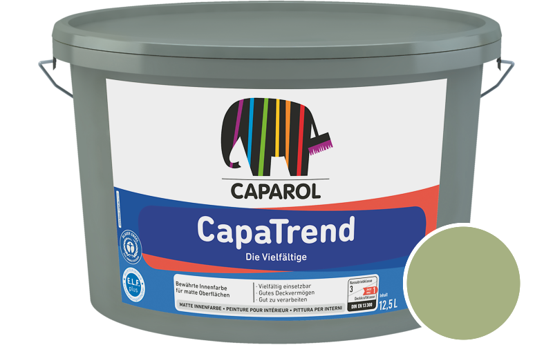 Caparol CapaTrend 7,5L Innenfarbe / Getnt im Farbton Amazonas 13
