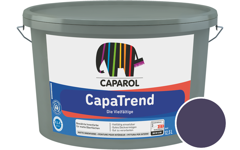 Caparol CapaTrend 12,5L Innenfarbe / Getnt im Farbton Amethyst 95