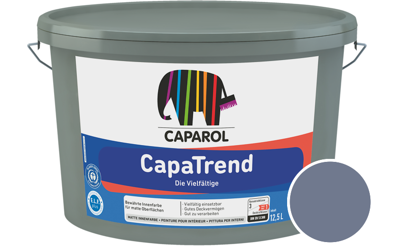 Caparol CapaTrend 5L Innenfarbe / Getnt im Farbton Aquarell 65