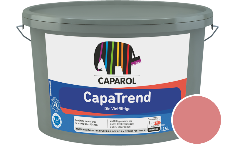 Caparol CapaTrend 2,5L Innenfarbe / Getnt im Farbton Ara 13
