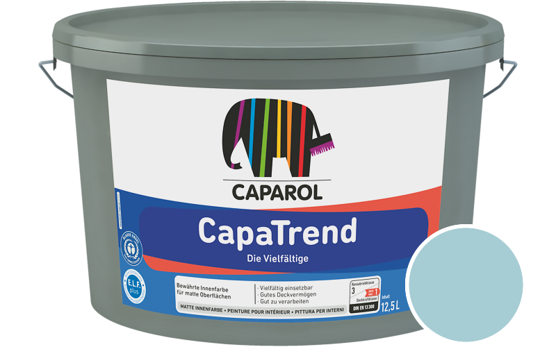 Caparol CapaTrend 2,5L Innenfarbe / Getnt im Farbton Arctis 115